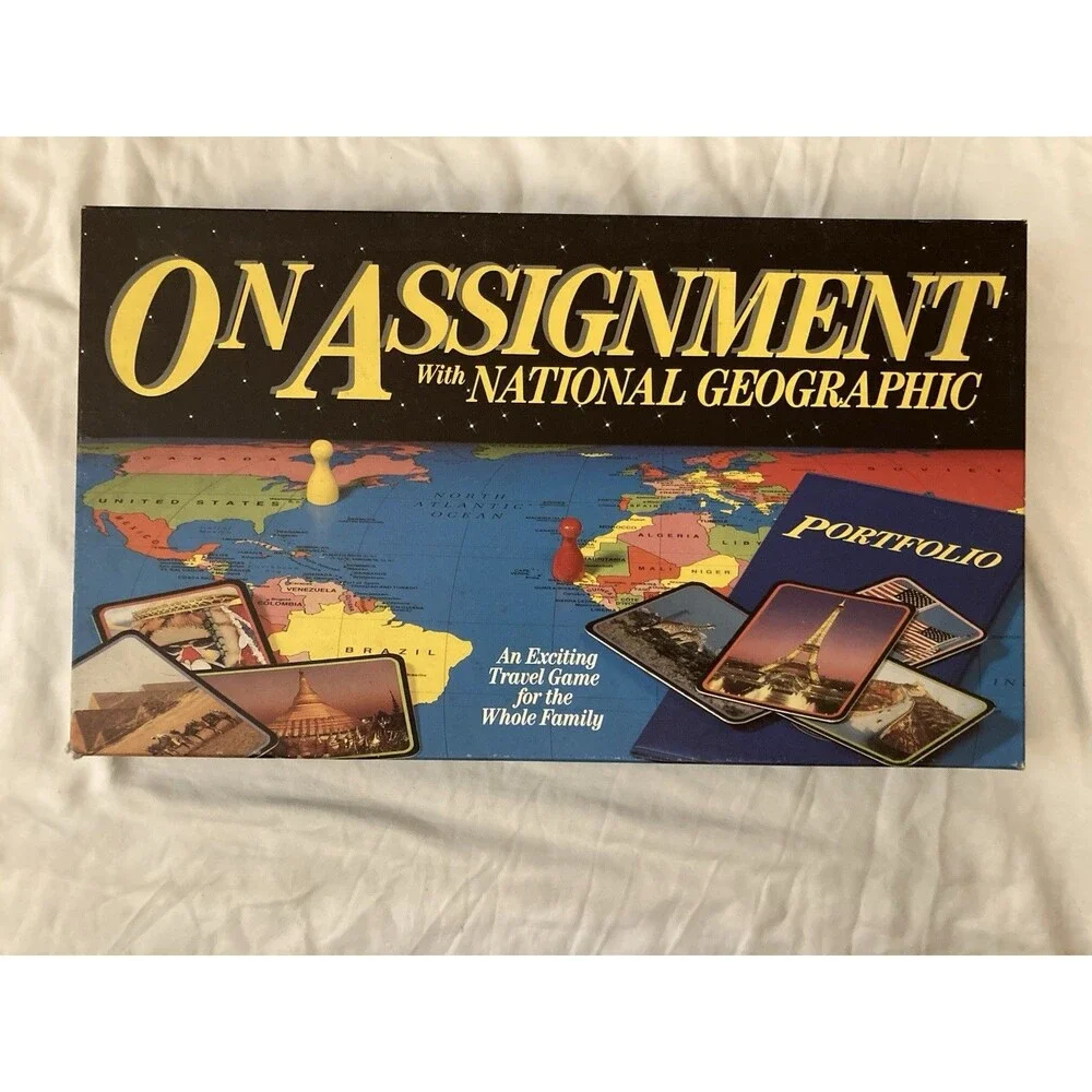 On Assignment With National Geographic Board Game 1990